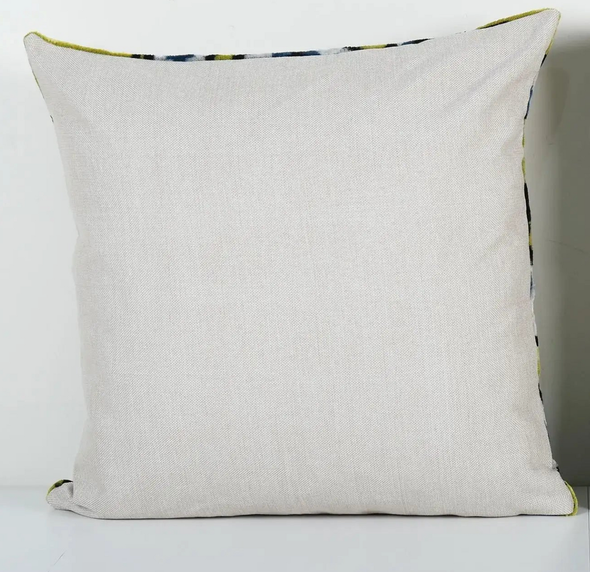Silk Ikat Eye Velvet Pillow -Handloom