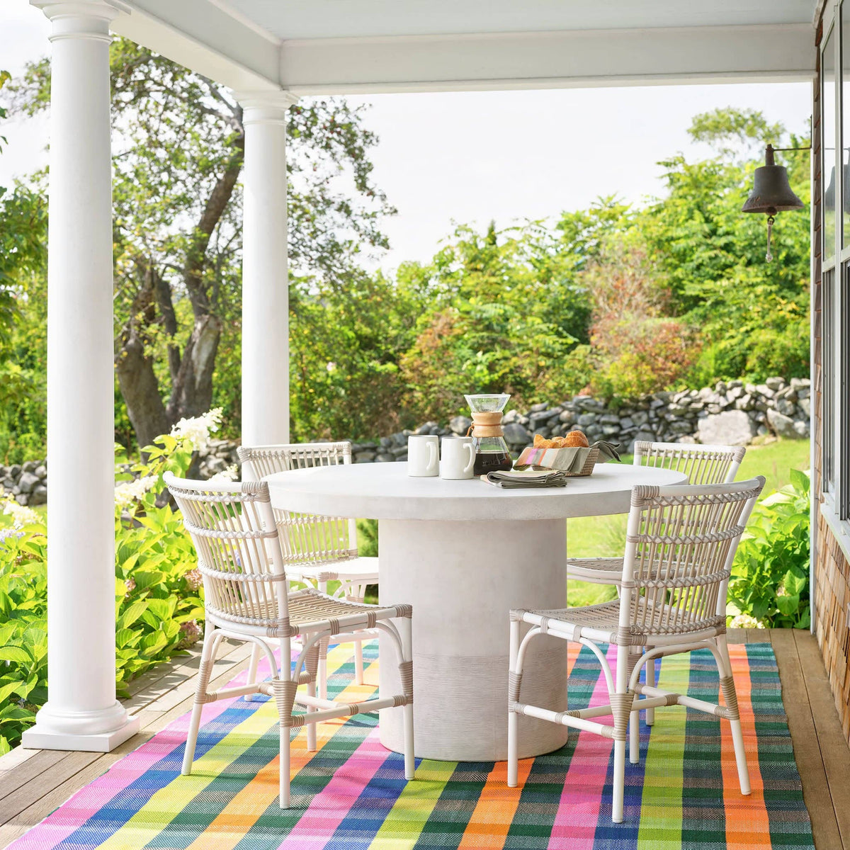 Happy Plaid Handwoven Indoor/Outdoor Rug | Multi