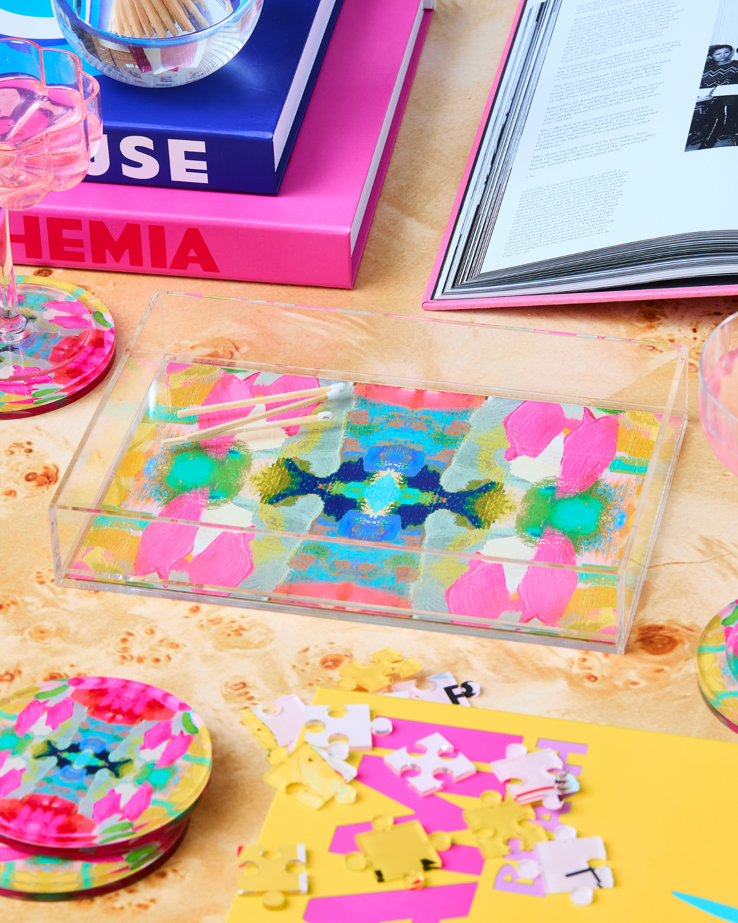 Pink Paradise Small Tray | Laura Park Designs x Tart