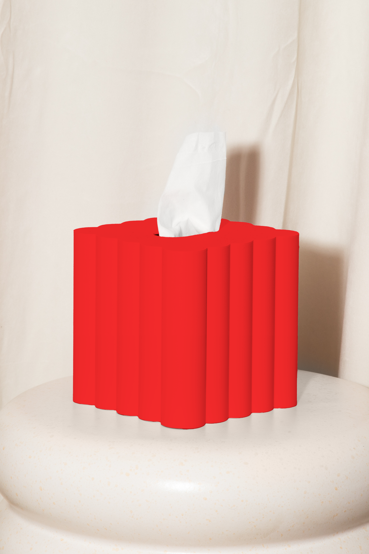 3D Printed Tissue Box Cover – Decorative Cloud Design, Eco BioPlastic, 9 Colors