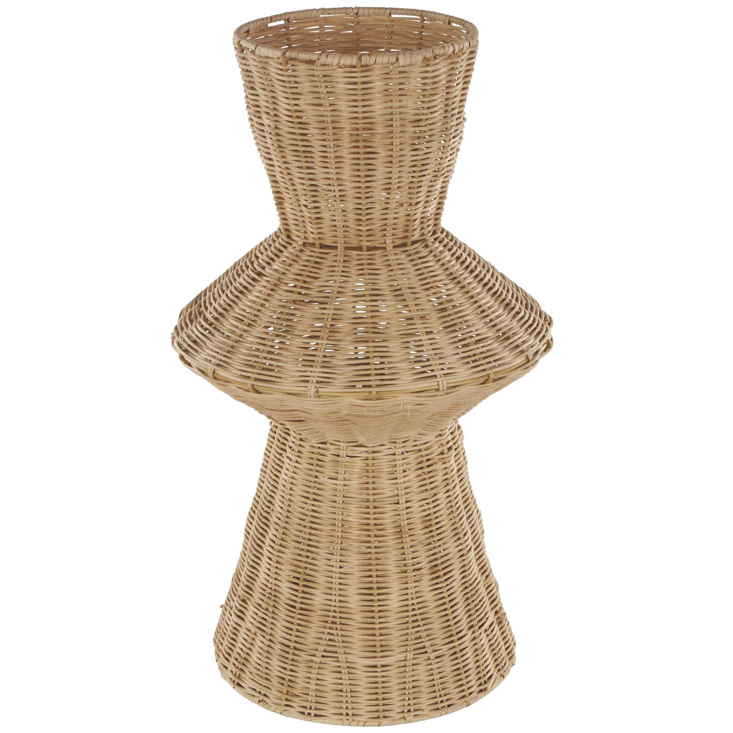 Farmhouse Brown Rattan Vase