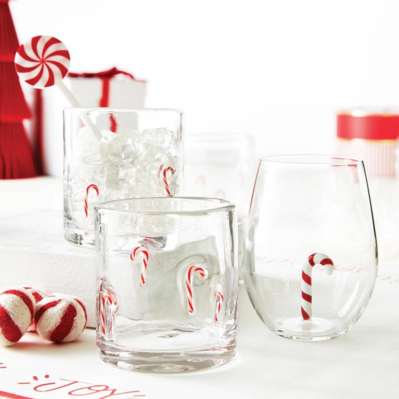 DOF Icon Glass - Candy Cane