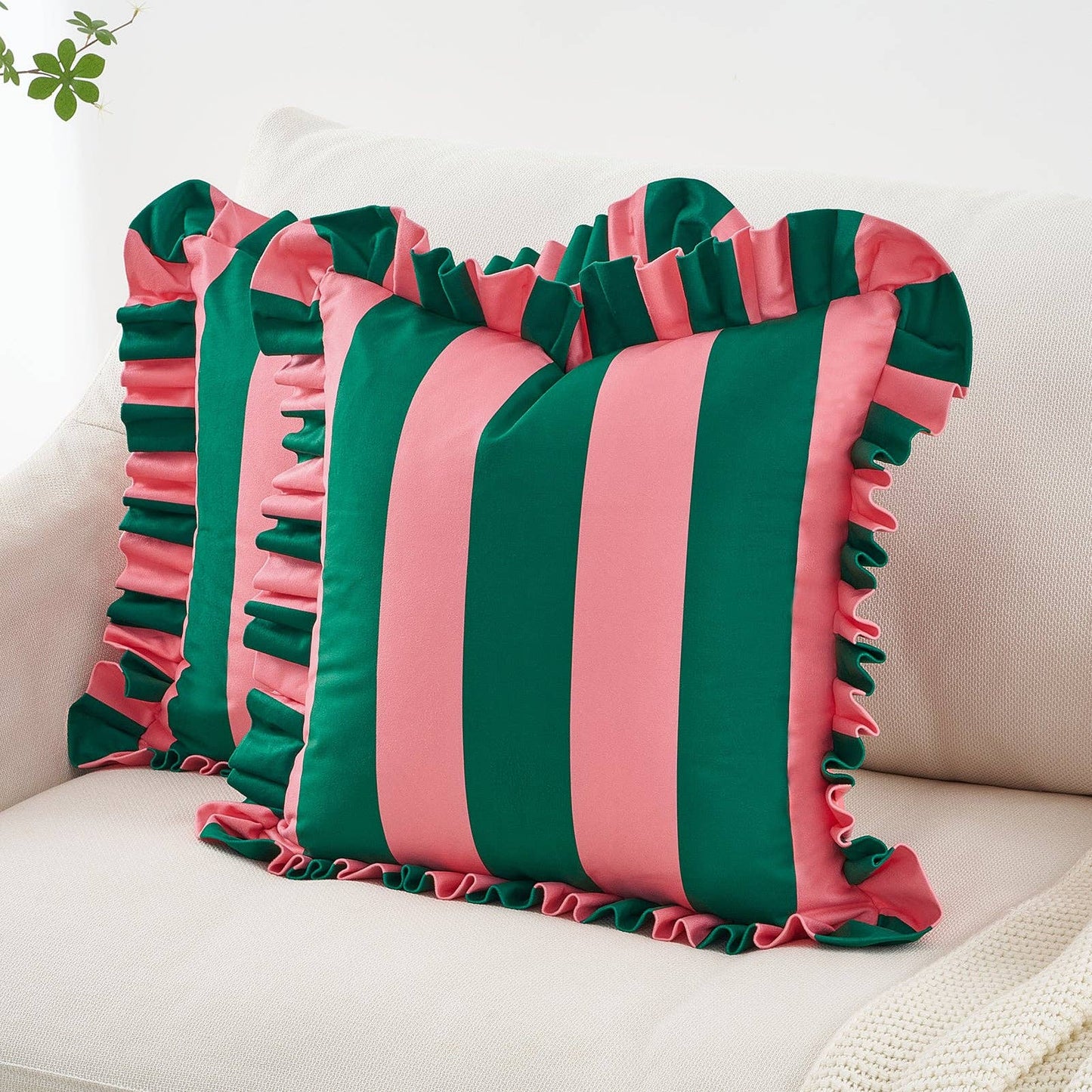 Quetzal Pillow - Pink/Dark Teal