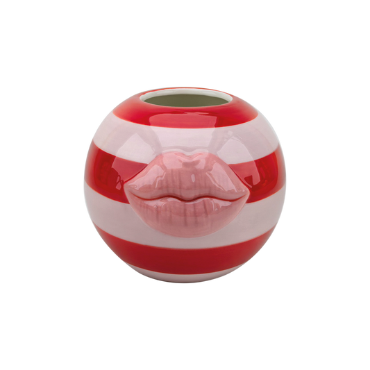 Kiss pink vase L15.5 D15 H12.3 cm