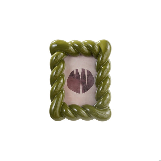 Twisted Green Picture Frame, 4 × 6
