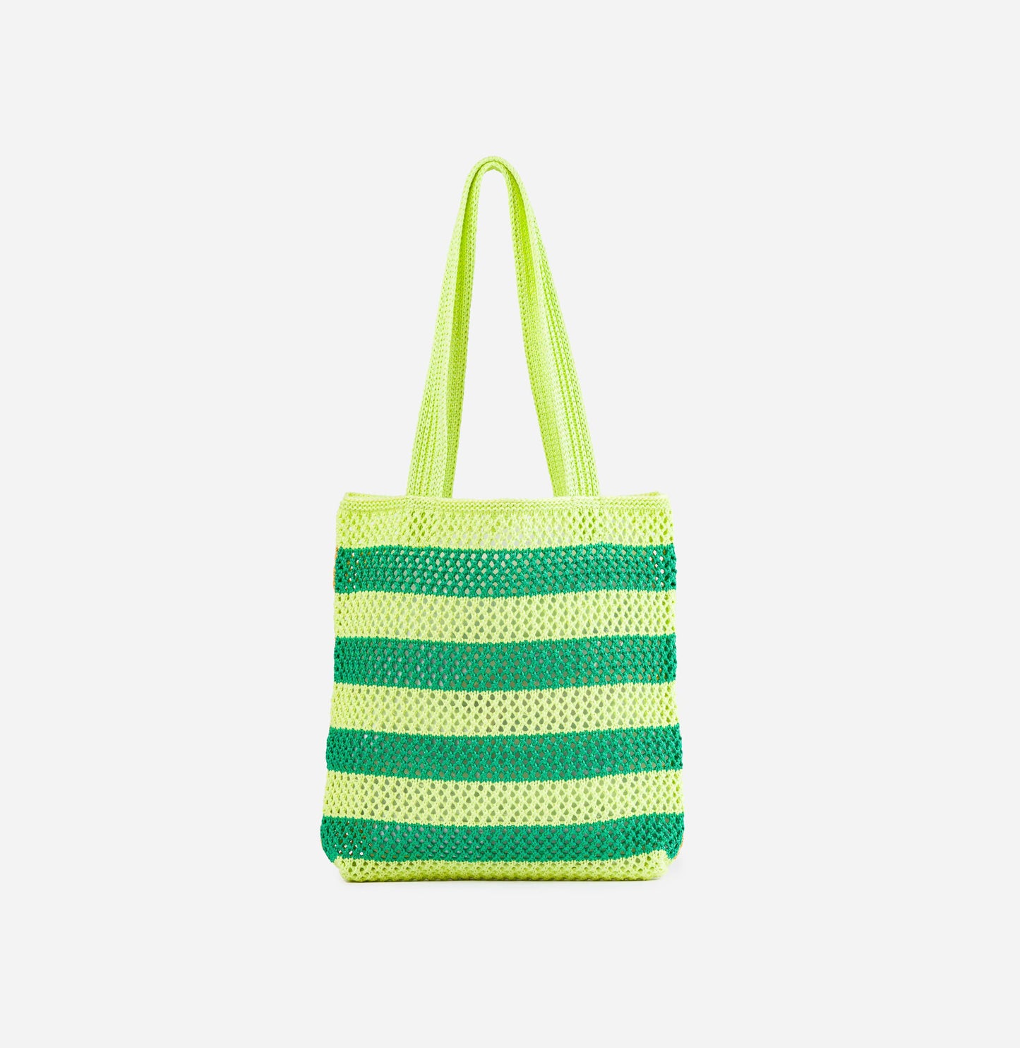 Stripe Raffia Tote