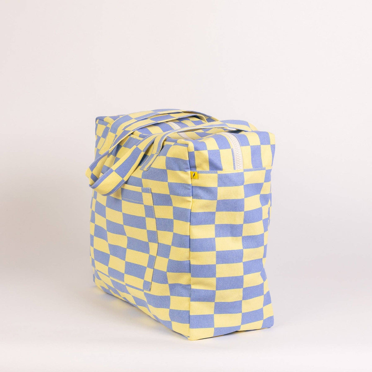 Fluf Daytrip Organic Cotton Tote – Riviera Check