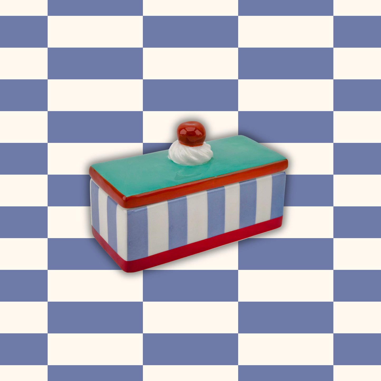Storage jar - Tompouche - Blue/Purple - 14x6x6cm