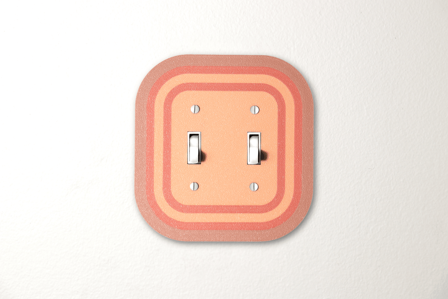 Rustic Ember Light Switch Cover, Rainbow Wall Plate