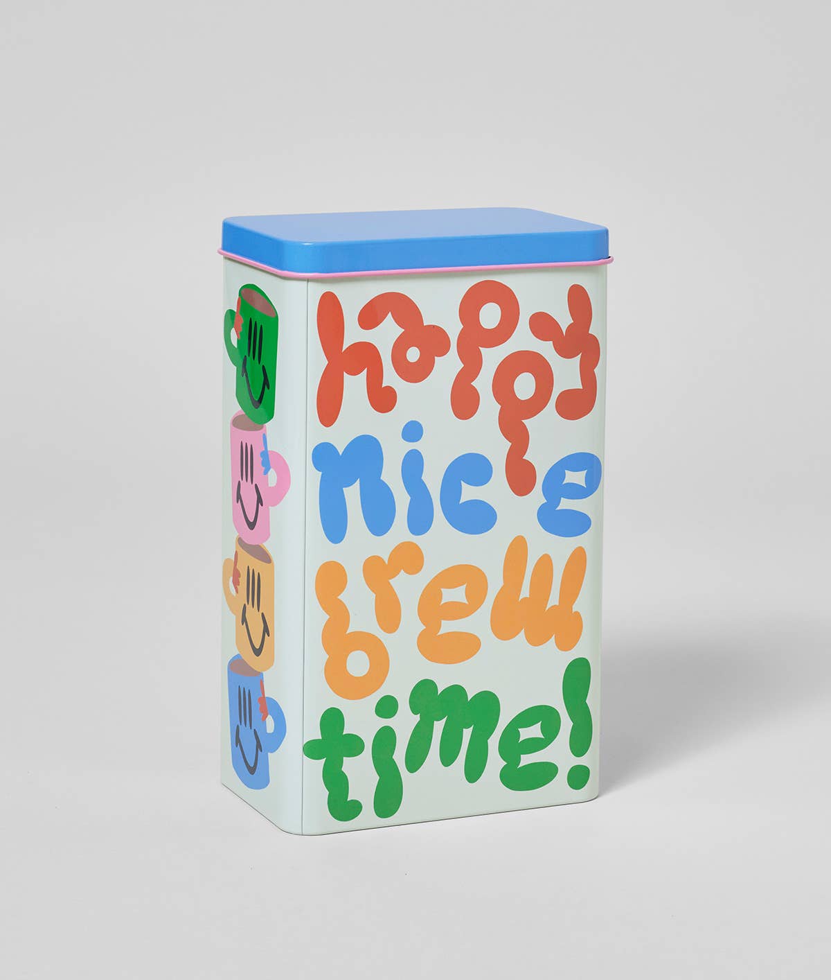 Happy Nice Brew Time Kitchen Storage Tin