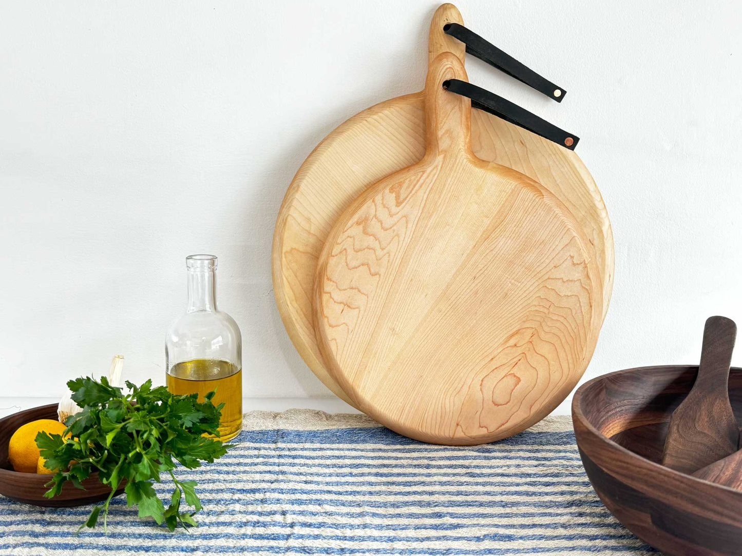 Cutting Board Circle Board Handcrafted Hardwood