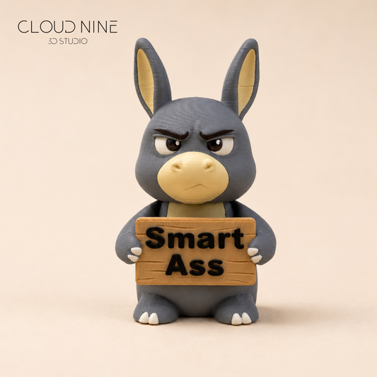 3D Printed Funny Animals with Attitude Desk Decor, Sassy Animals,DONKEY