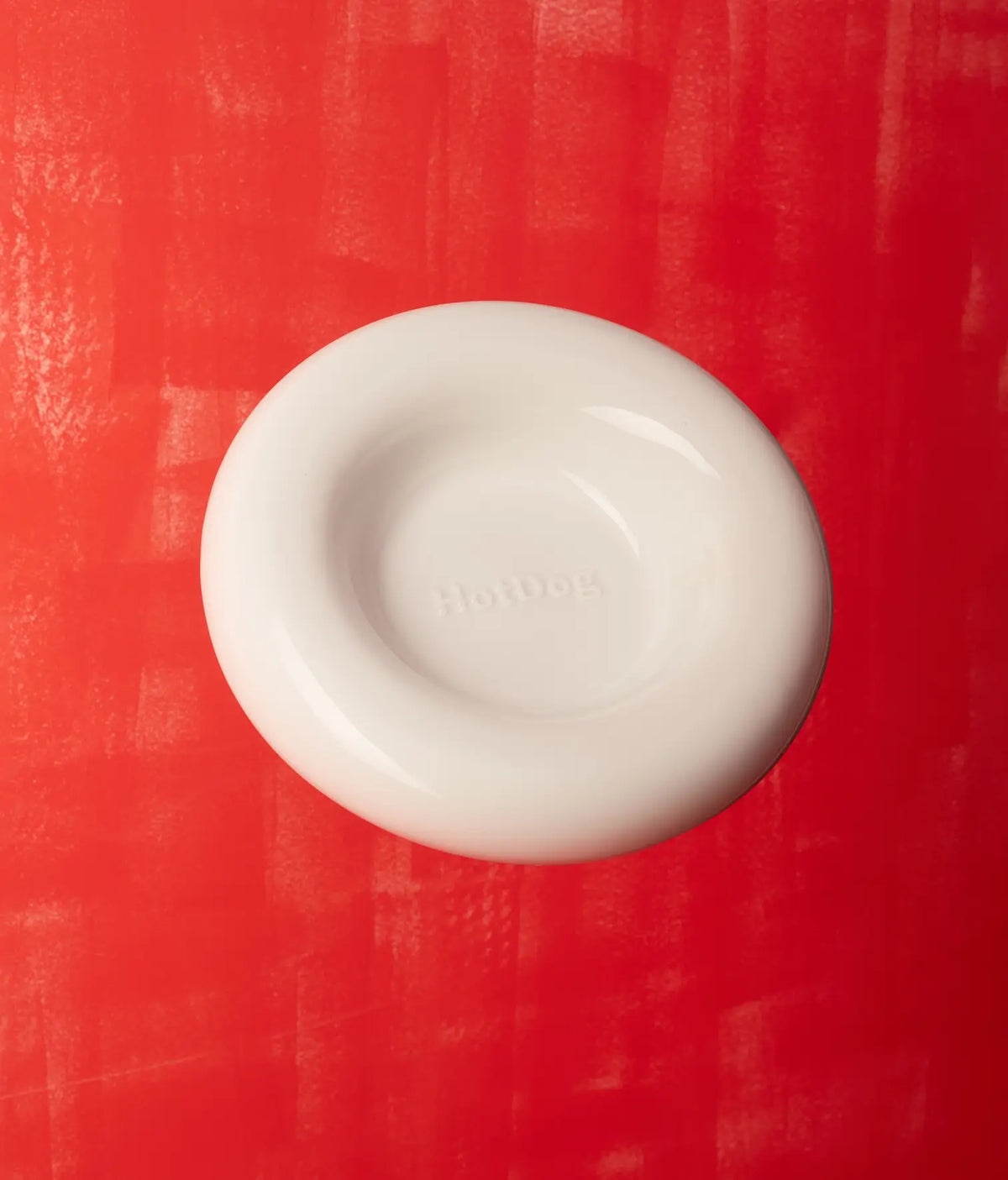 HotDog Ceramic Tubular Dog Feeder Large