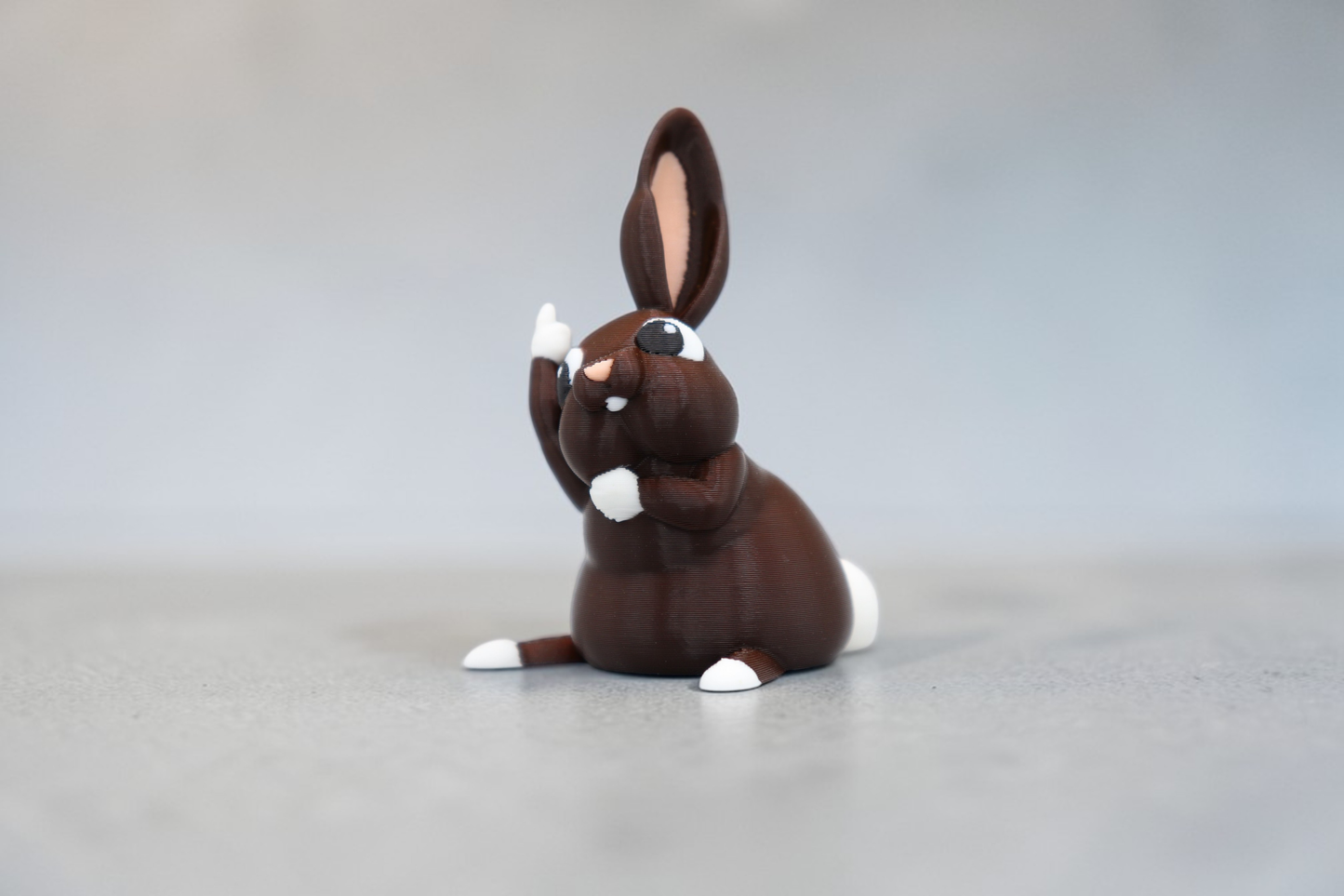 Rabbit Middle Finger Figurine, Funny Gag Gift