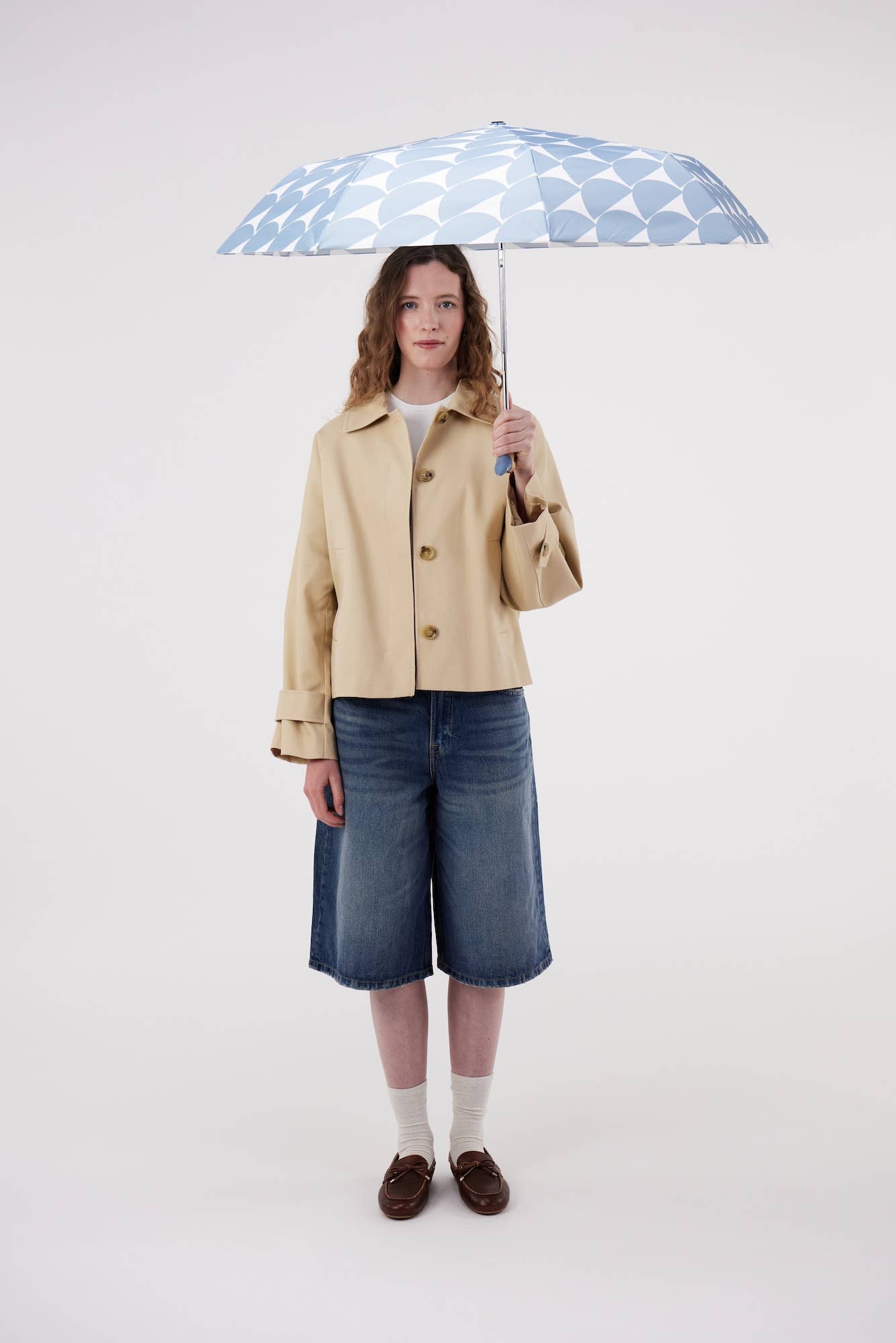 Kelly/Denim/Peanut Duck Umbrella