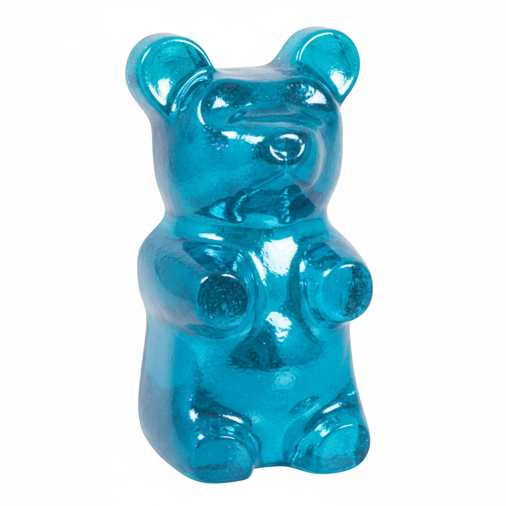 Blue Ceramic Gummy Bear