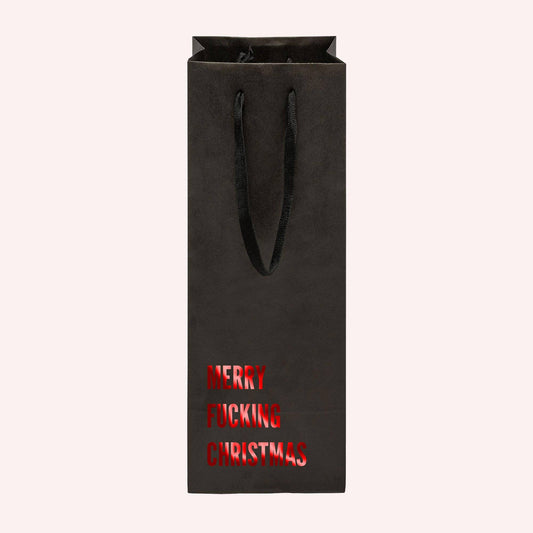 Merry Fucking Christmas Wine Gift Bag