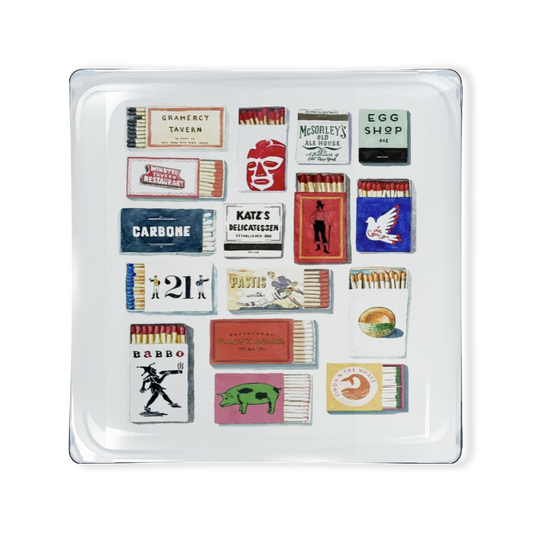 Glass Tray - New York City Dining Matches