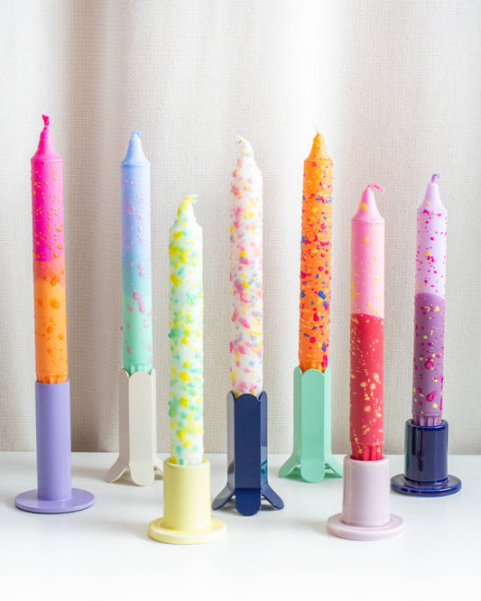 Taper candles- CONFETTI Mix x1