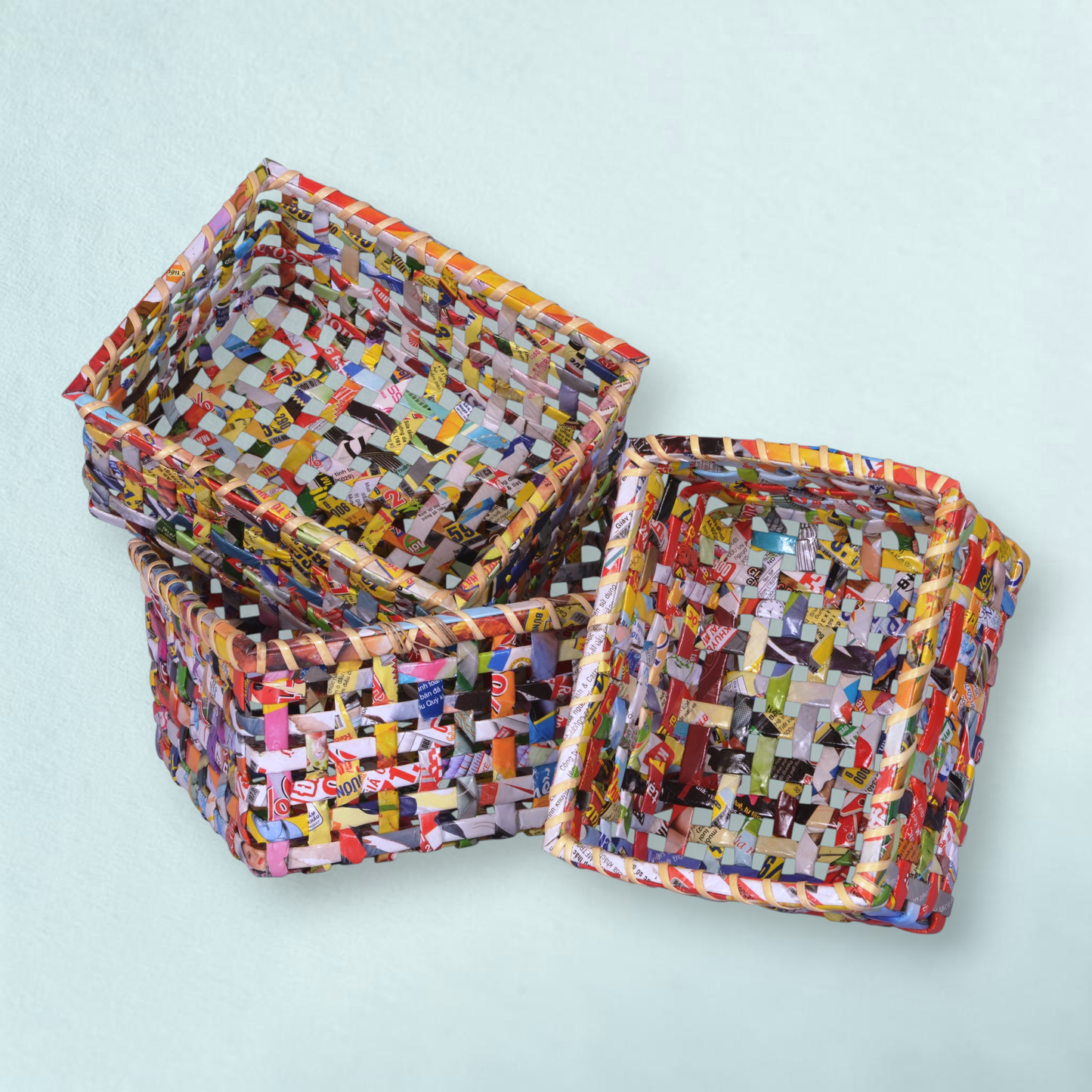 Baskets - Set of 3 - Recycled Paper