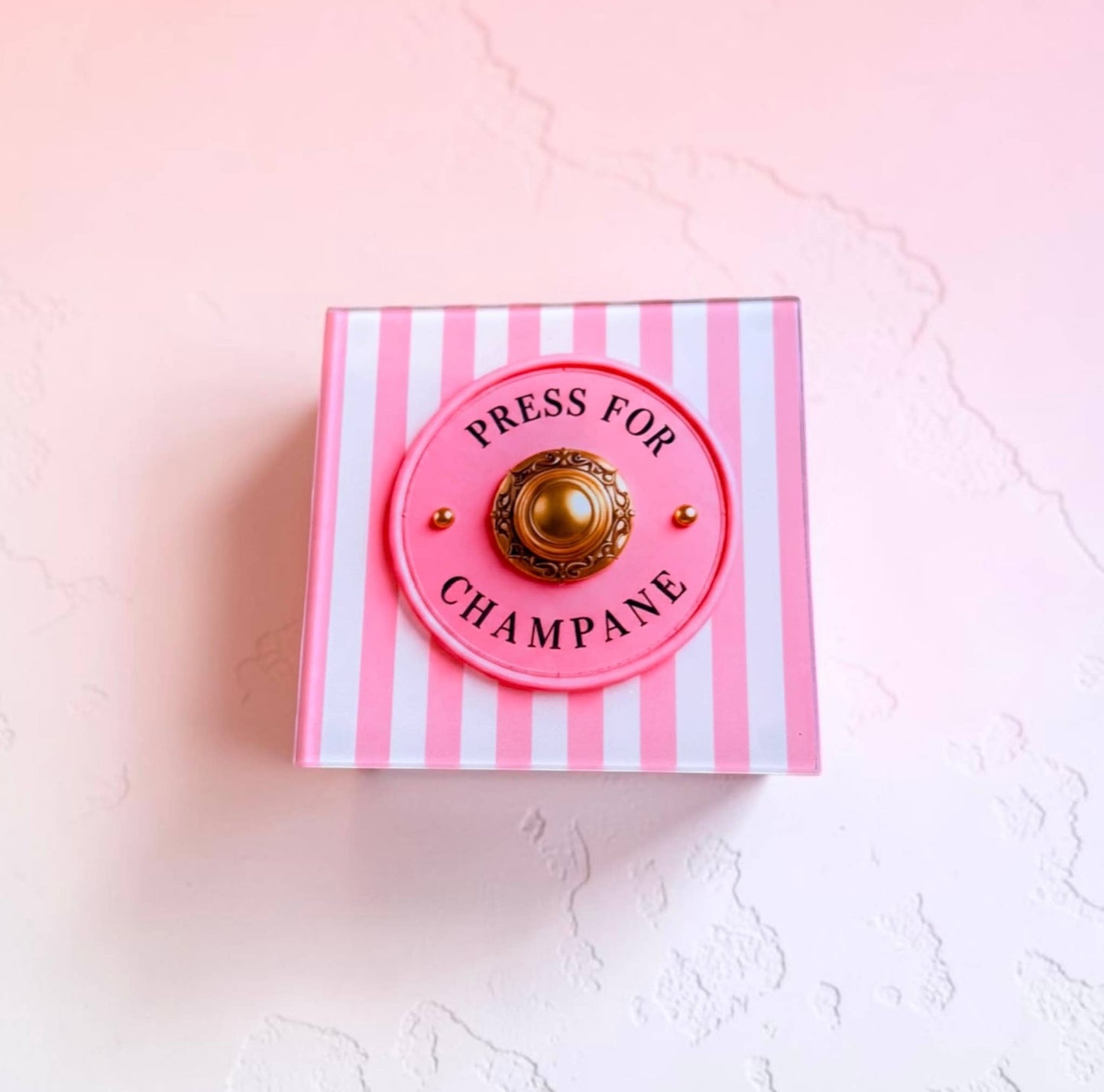 Press For Champagne  Coaster Set        