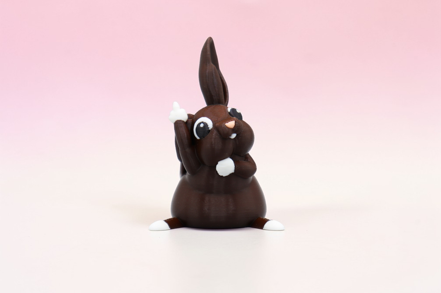Rabbit Middle Finger Figurine, Funny Gag Gift