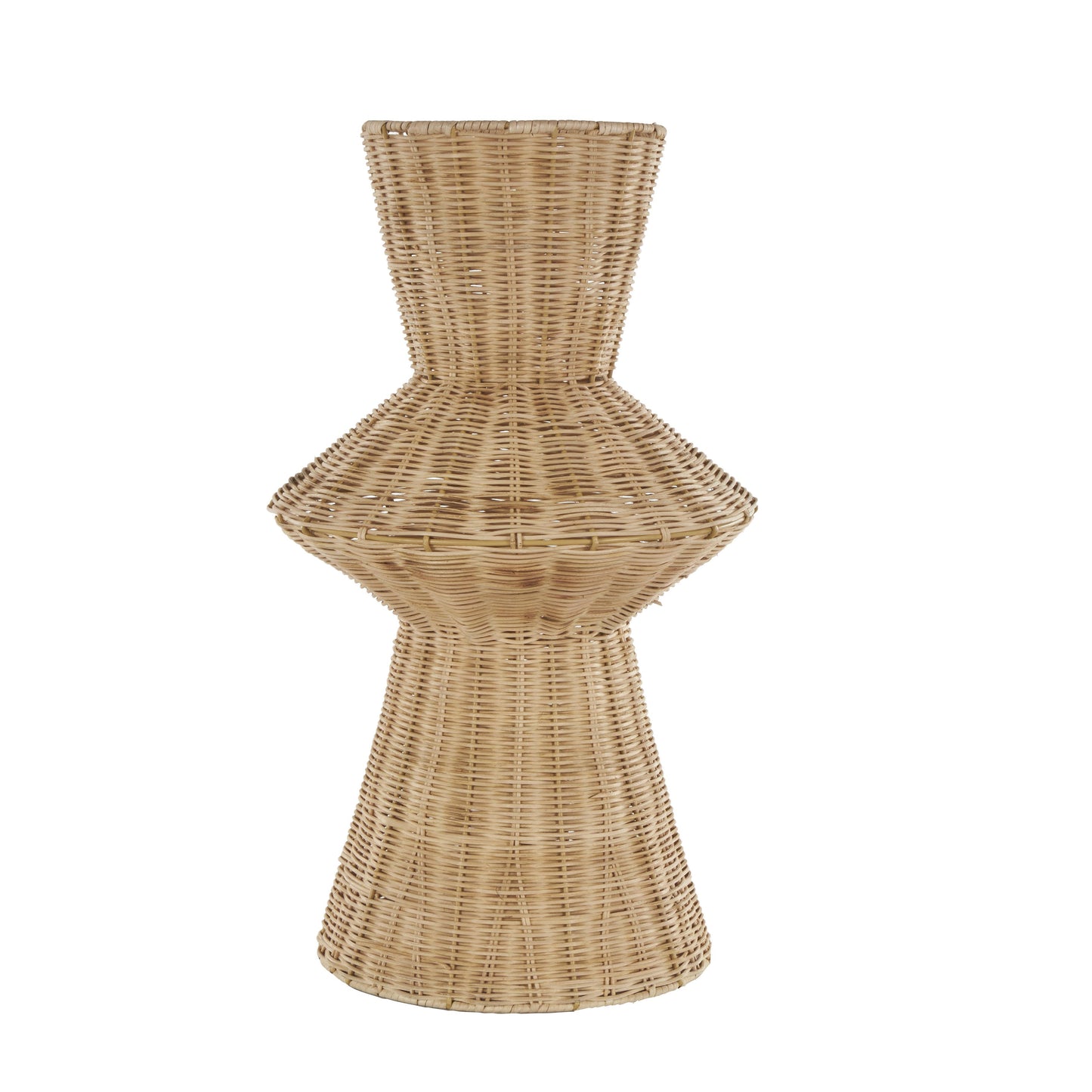 Farmhouse Brown Rattan Vase
