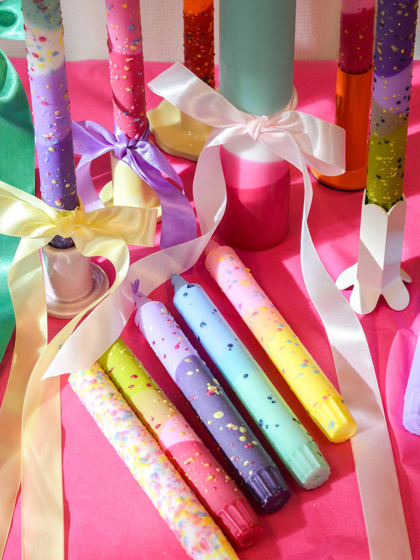 Taper candles- CONFETTI Mix