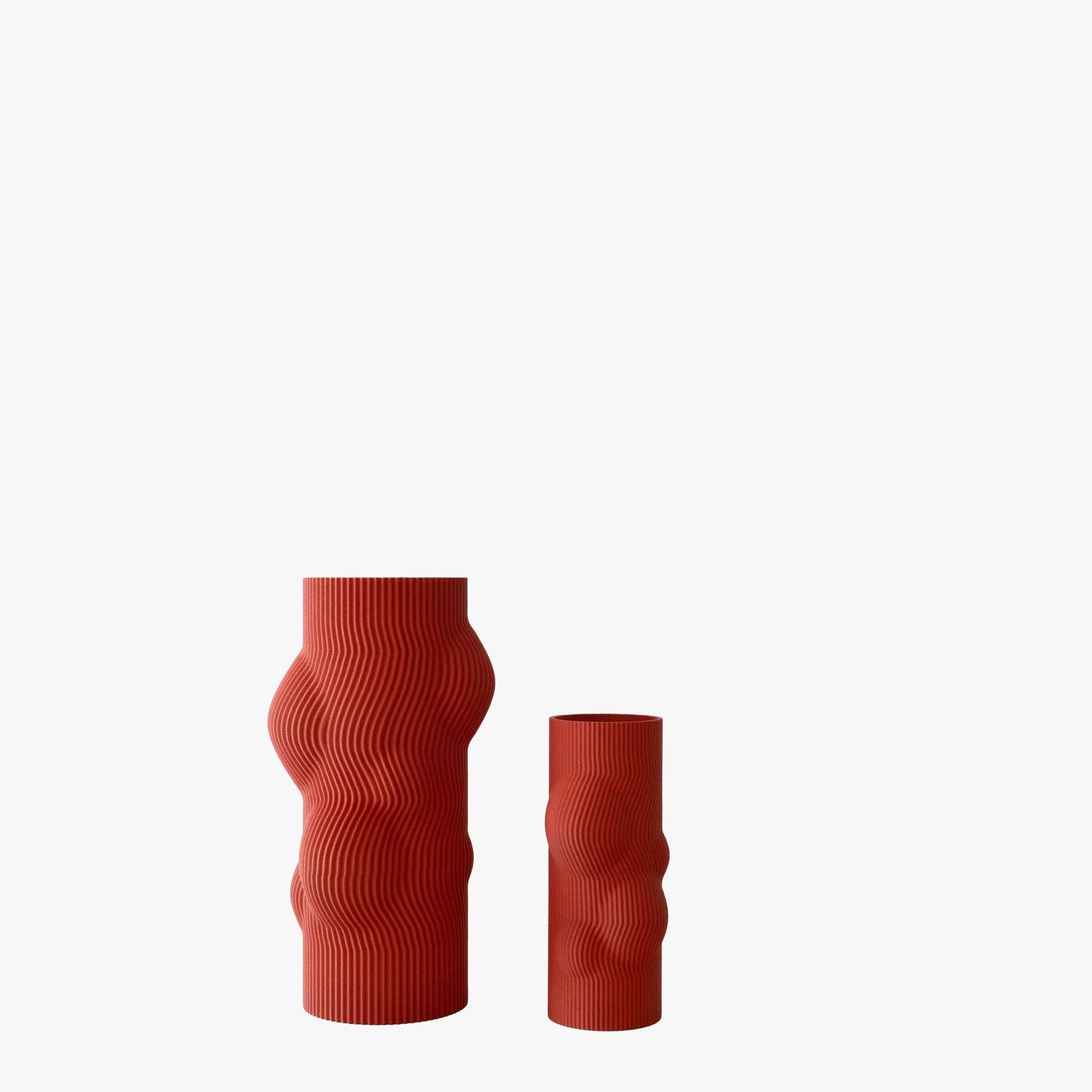 RIPPLE Sculptural Vase | Terracotta