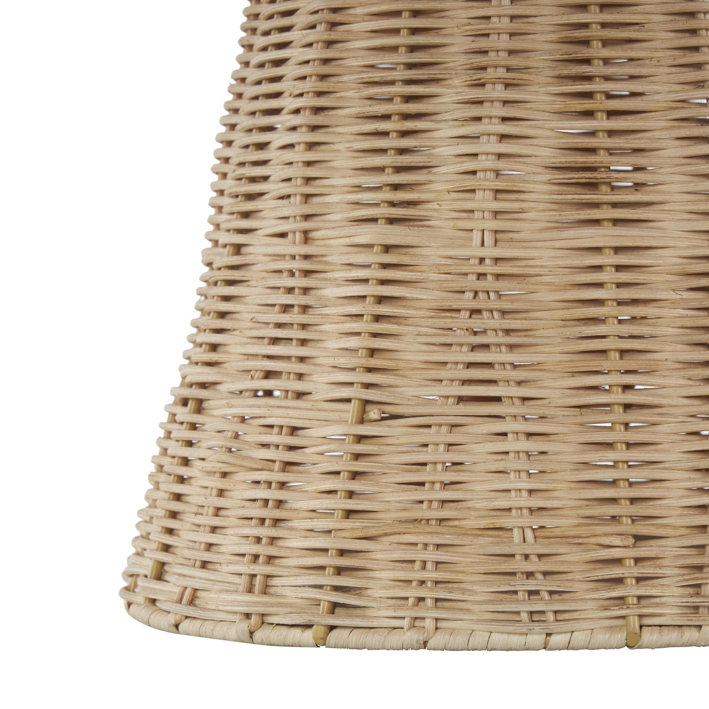 Farmhouse Brown Rattan Vase