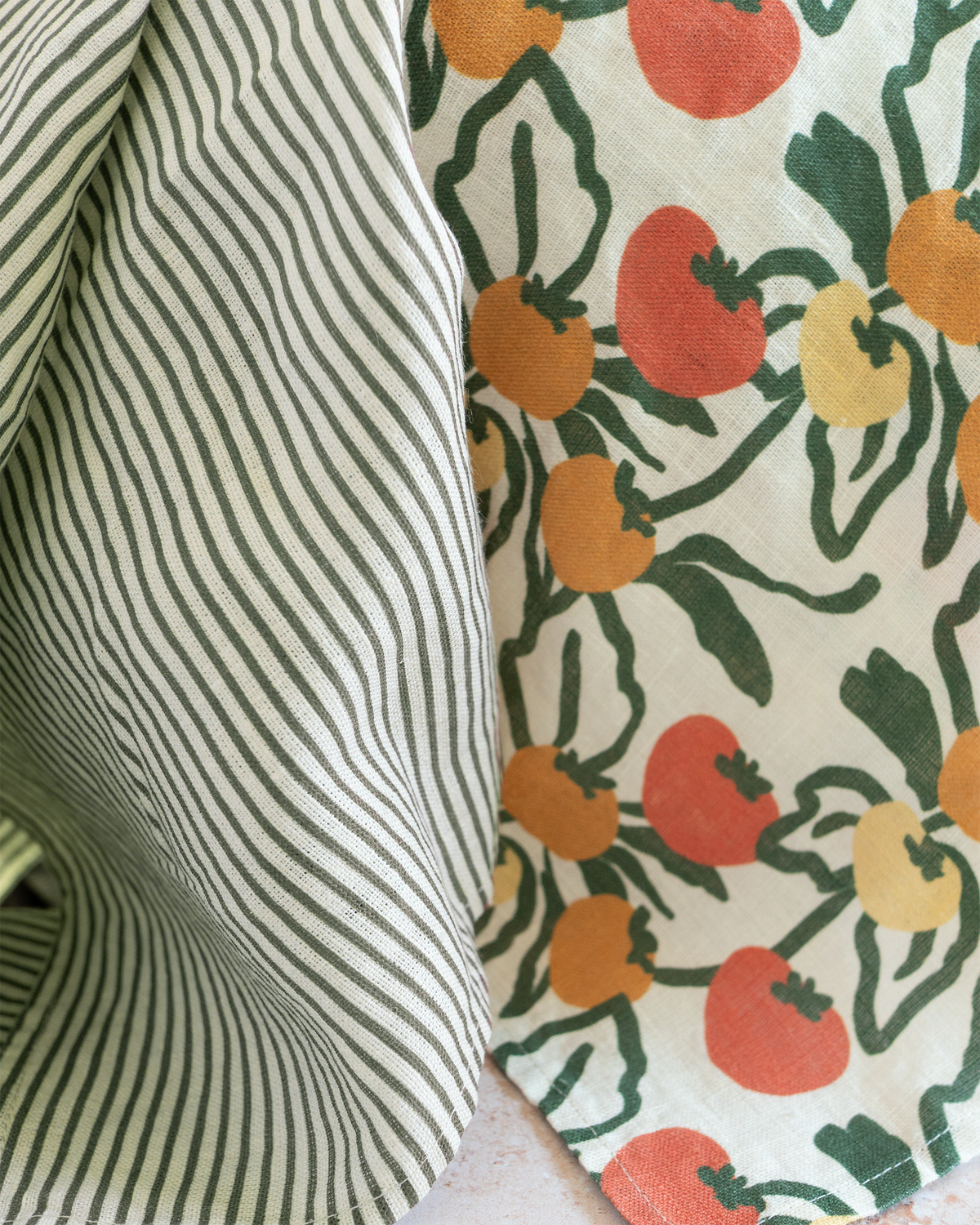 Classic Stripe Grove Organic Linen Tea Towel