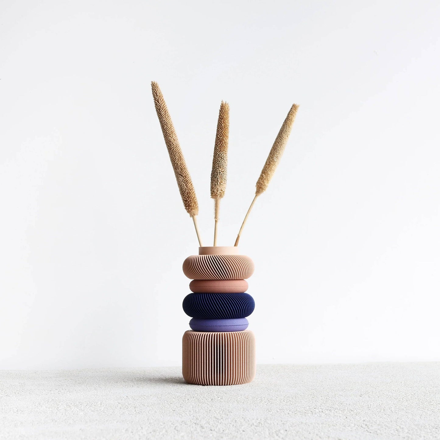 Blush Modular Vase - Pink Navy Lavender - Colorful Decor