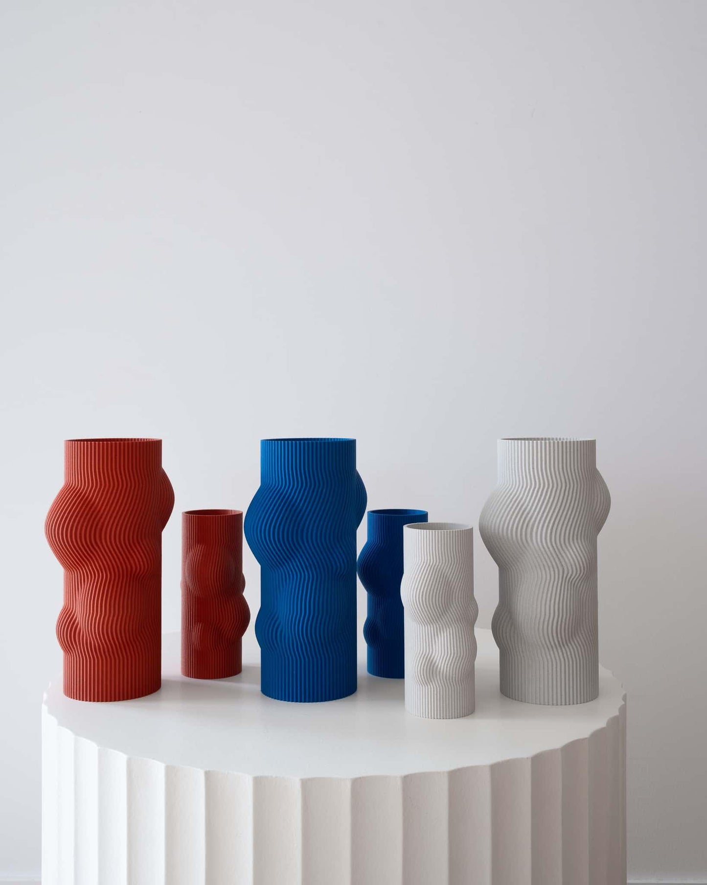RIPPLE Sculptural Vase | Blue