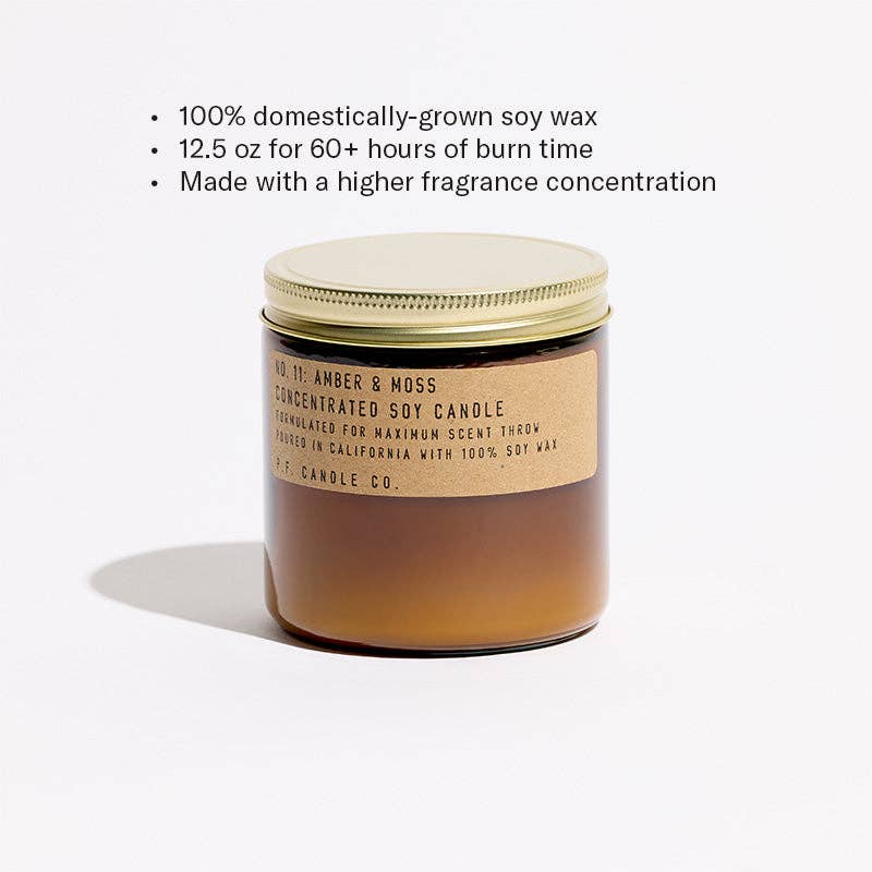 Amber & Moss - 12.5 oz Large Concentrated Candle