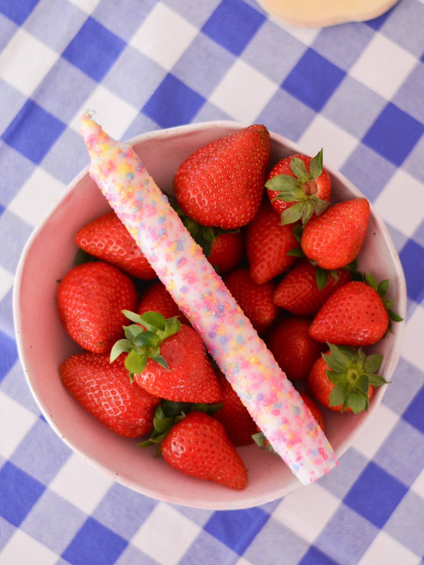 Taper candles- Summer vibes / Rainbow Confetti