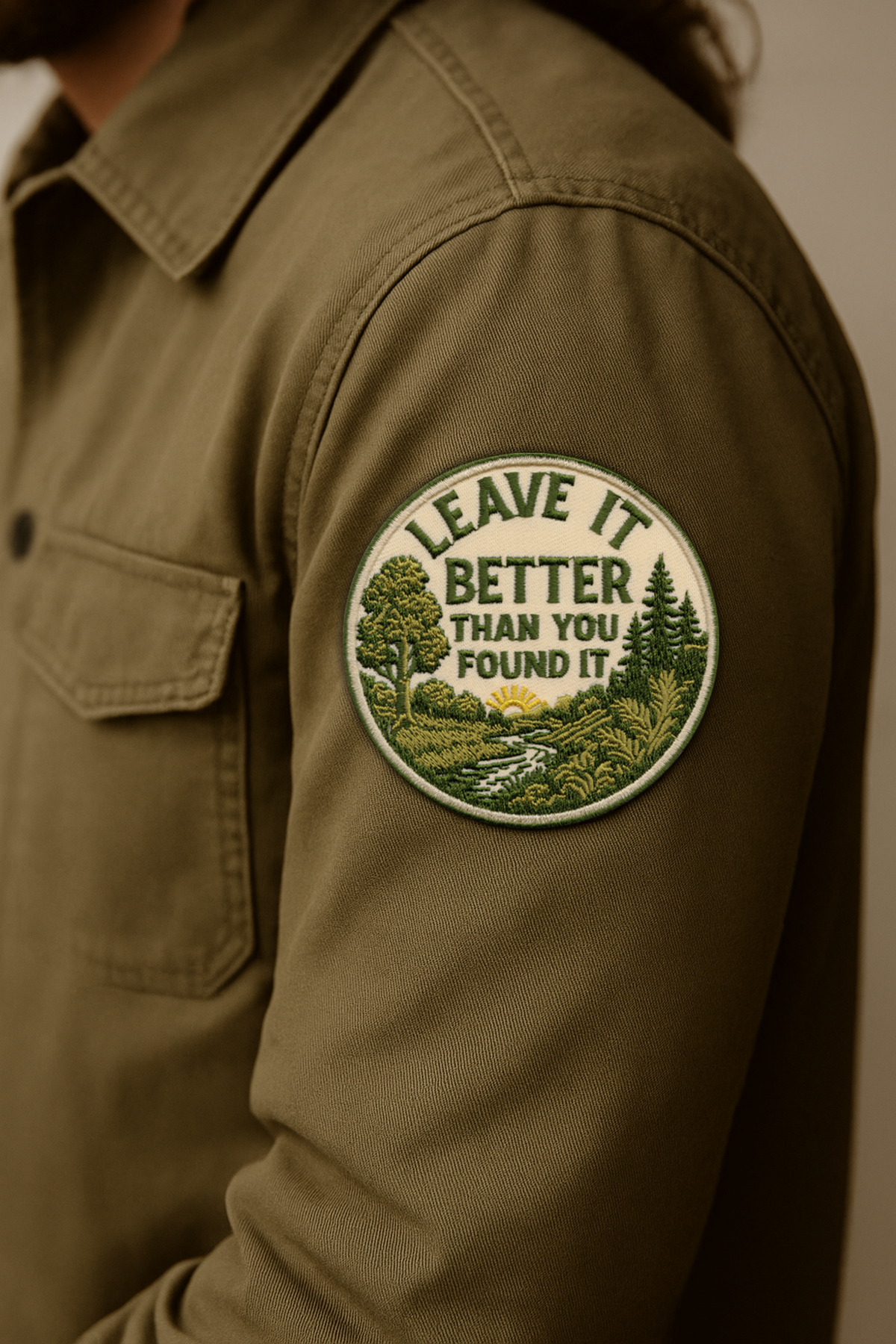 Leave It Better Than You Found It Embroidered Iron-On Patch