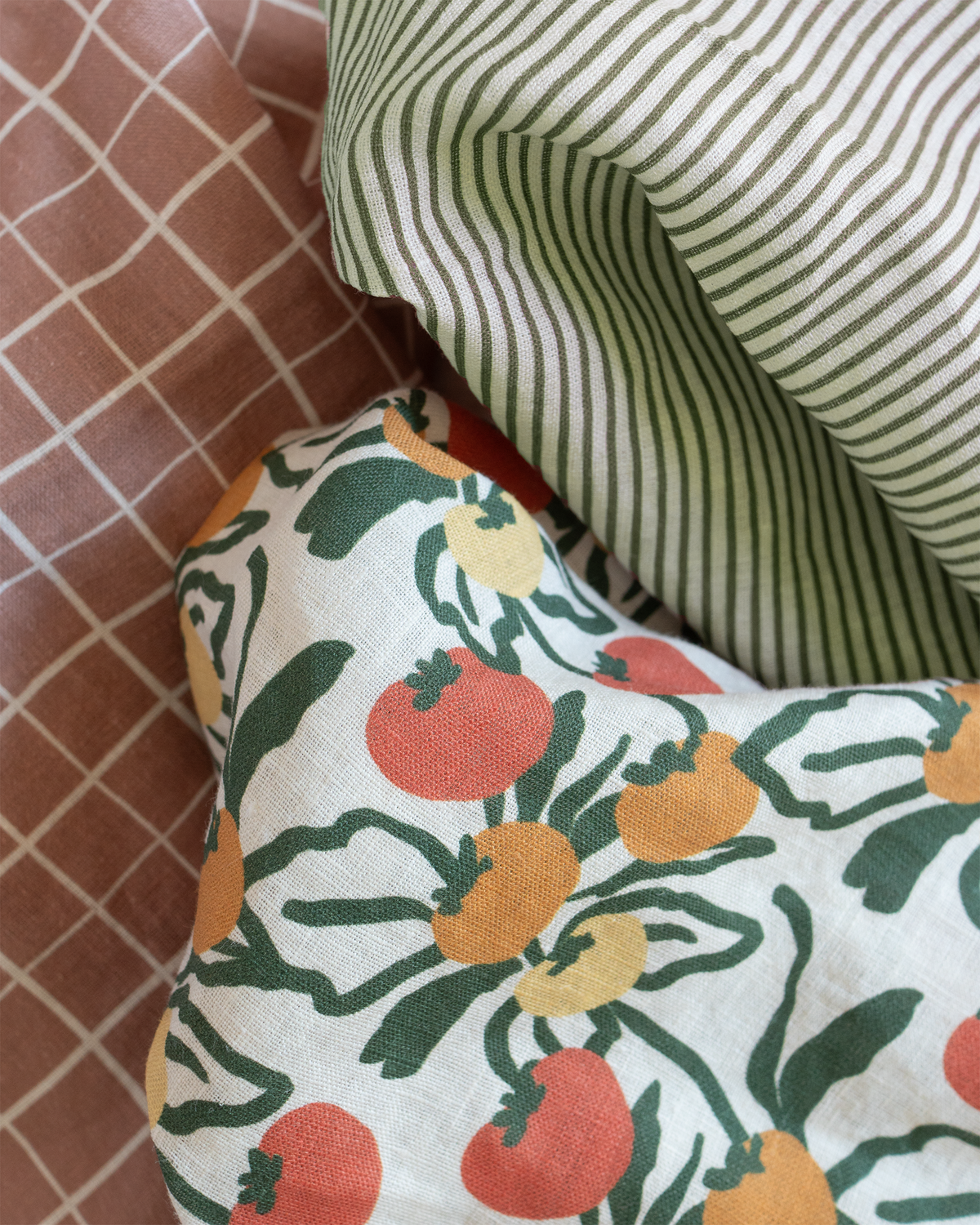 Classic Stripe Grove Organic Linen Tea Towel