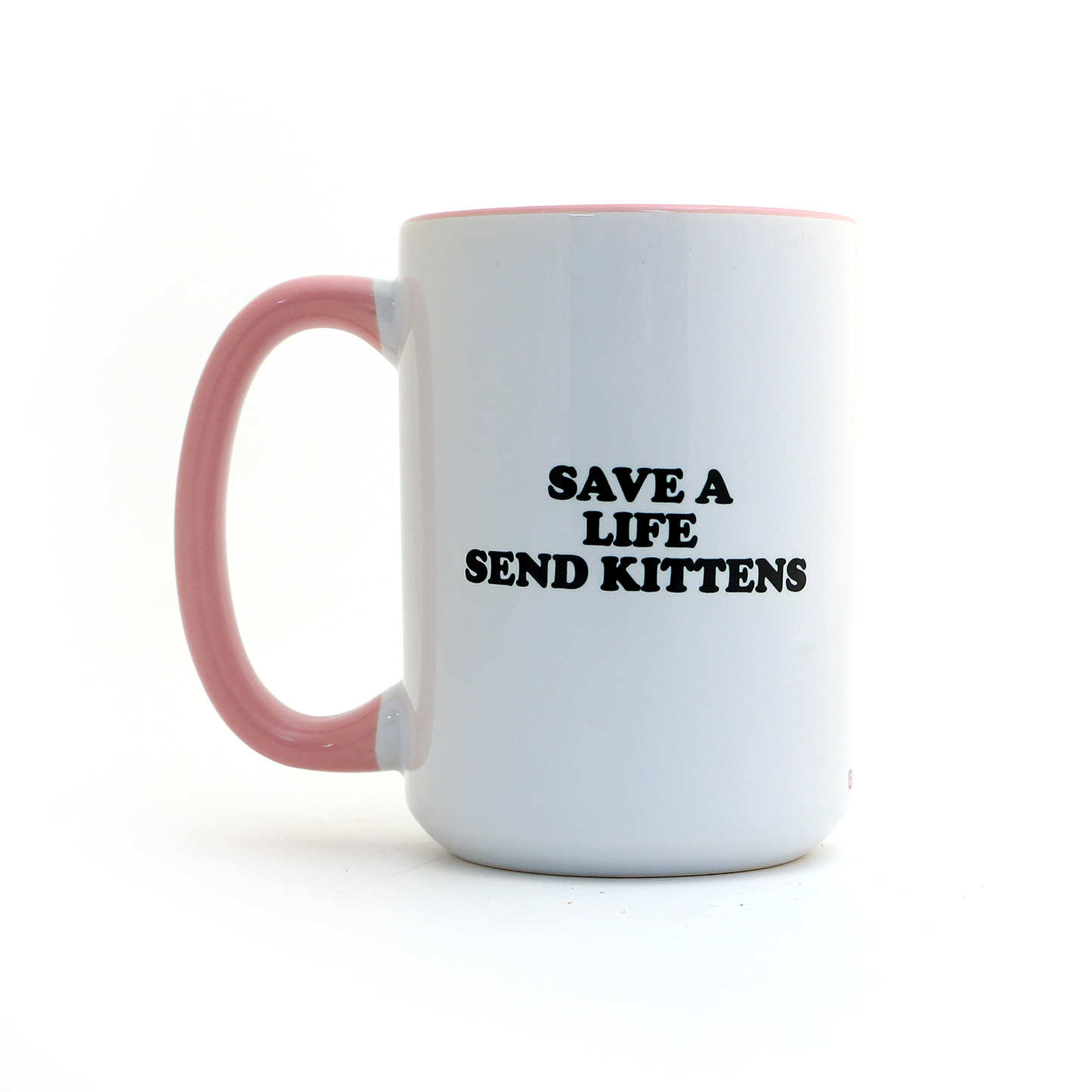 Cats Make Me Feel less Murdery 15 oz mug, cat mom, funny