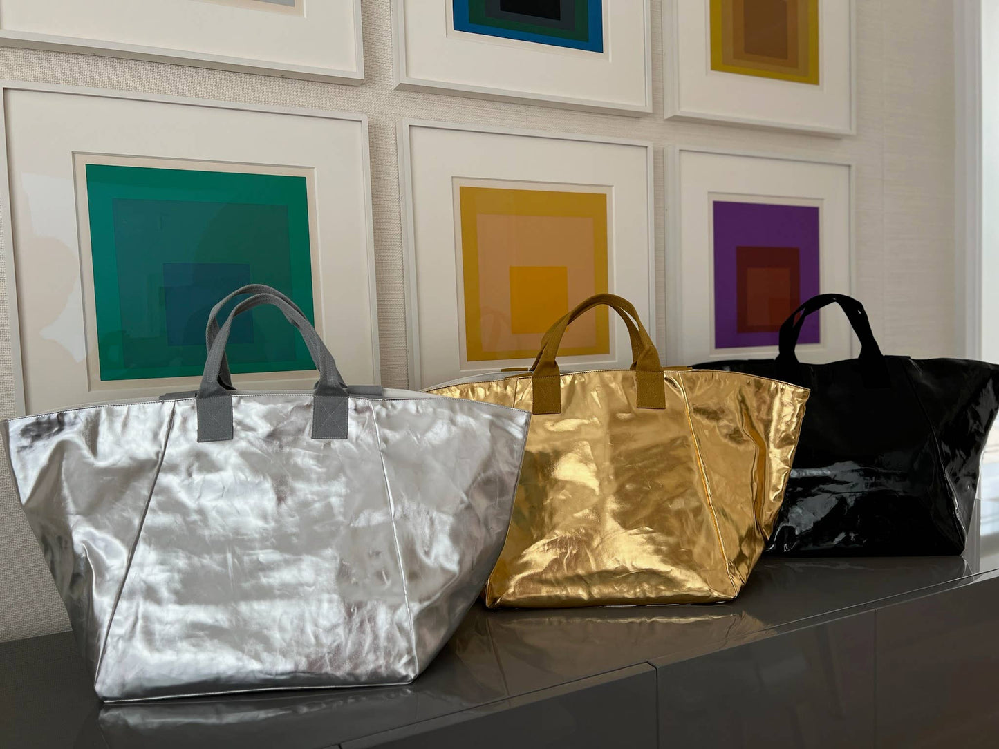 Black Metallic Chelsea Bag - NEW!