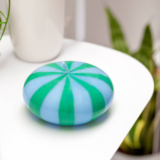 Blue Candy-Shaped Candle