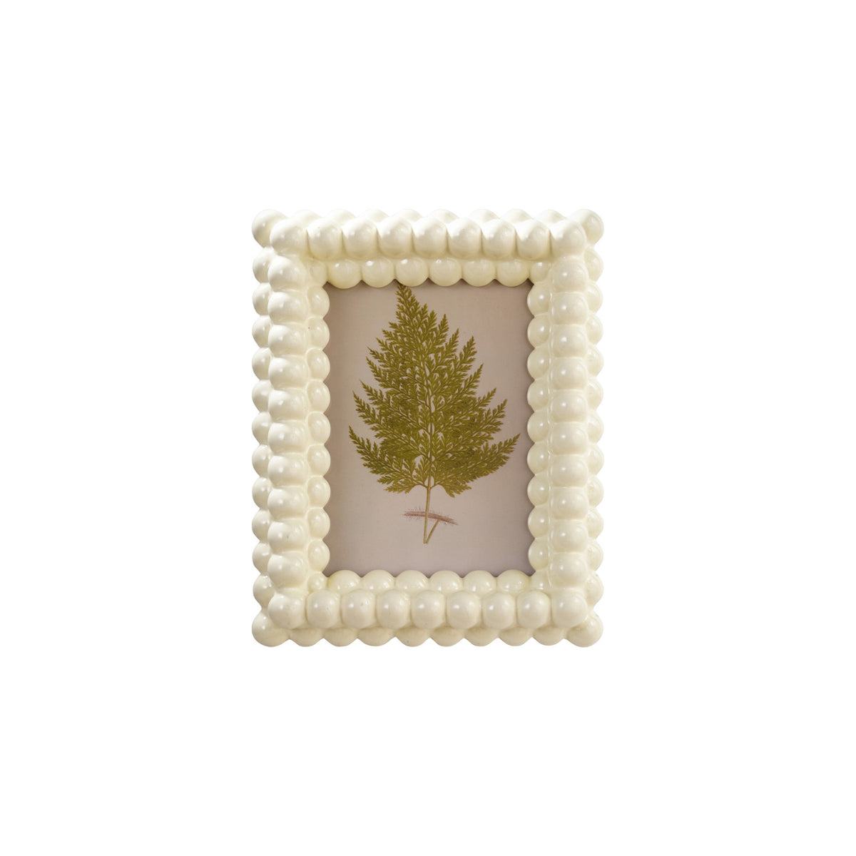 Resin & Glass Ball Picture Frame (Holds 5"x7" Photo)