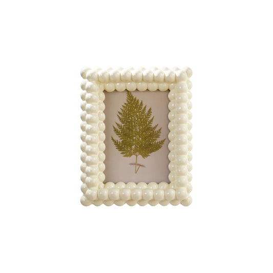Resin & Glass Ball Picture Frame (Holds 5"x7" Photo)