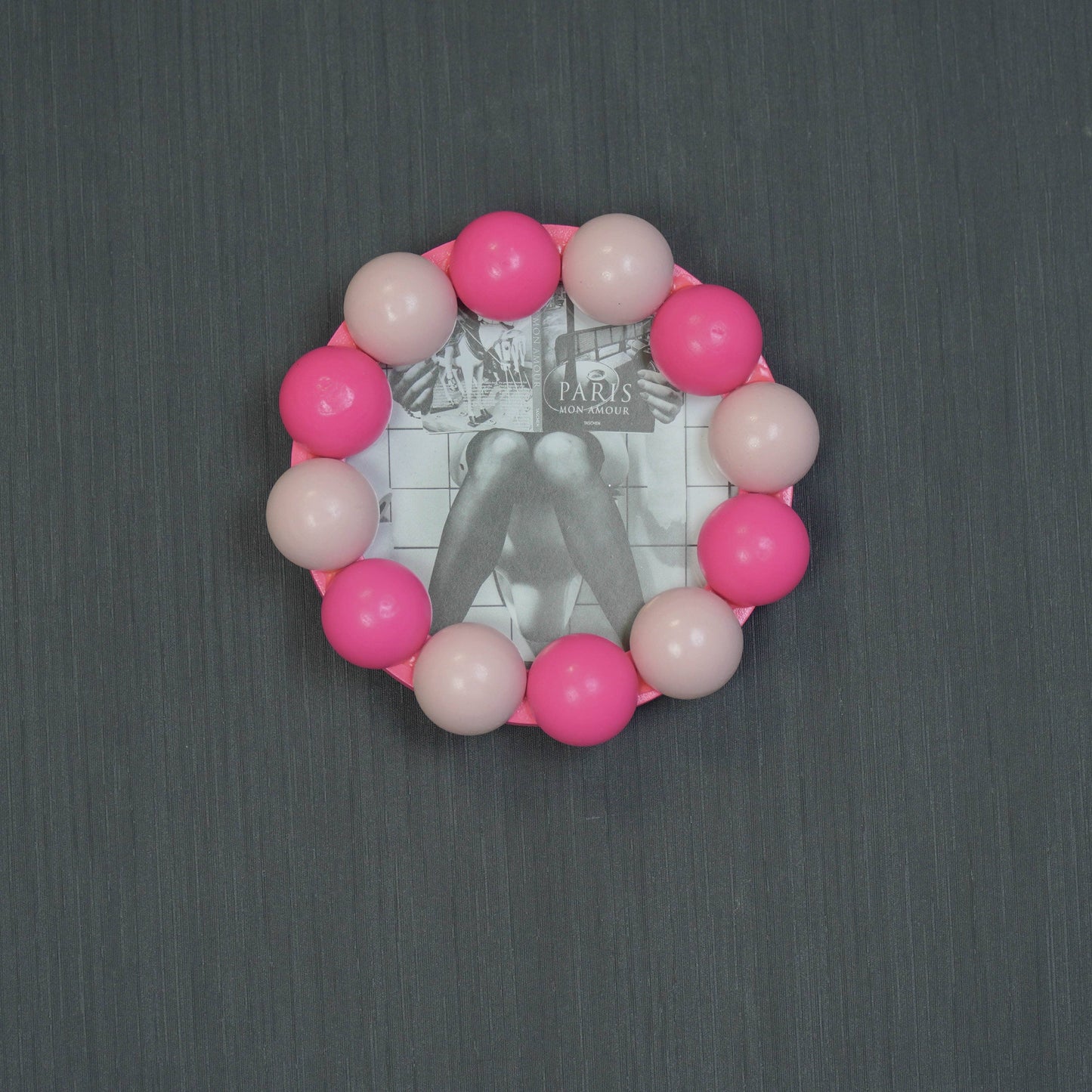 Picture Frame - Bubbles - Light/Neon Pink -14.5x14.5cm