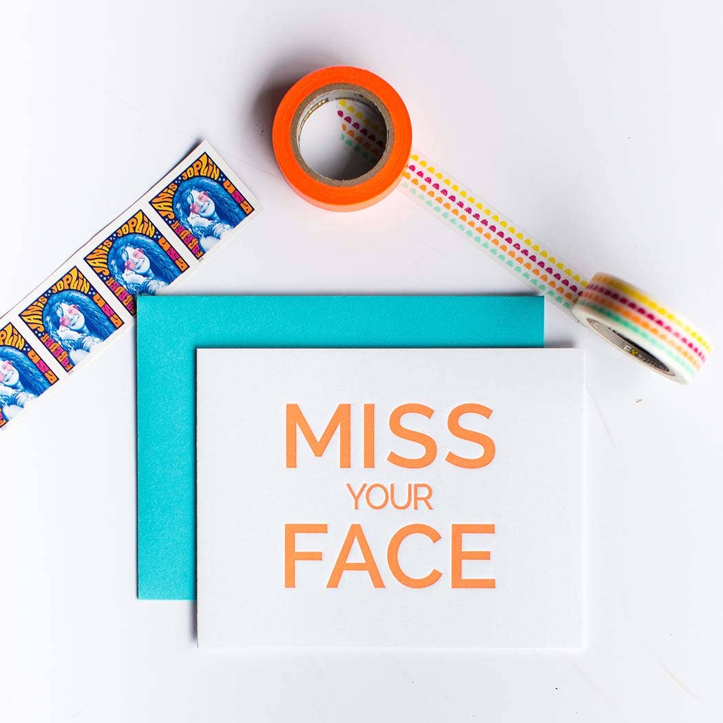 Miss Your Face - Friendship | Everyday - Letterpress Card