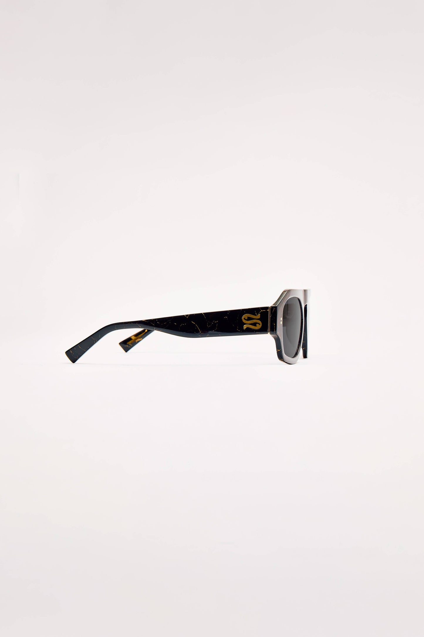 SARDINE - Louie - Nouveau Noir Aviator Sunglasses