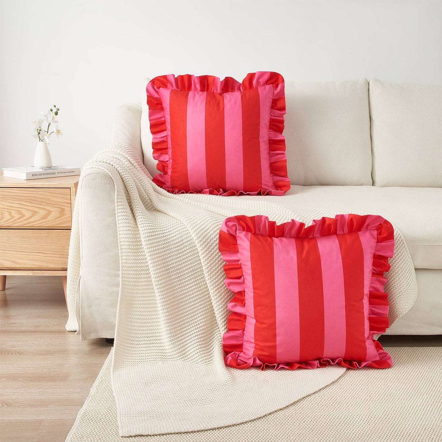 Quetzal Pillow - Hot Pink/Red