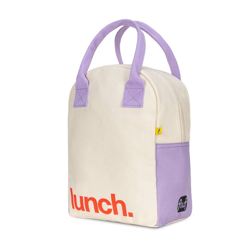 Zipper Lunch - 'Lunch.' Lavender Poppy