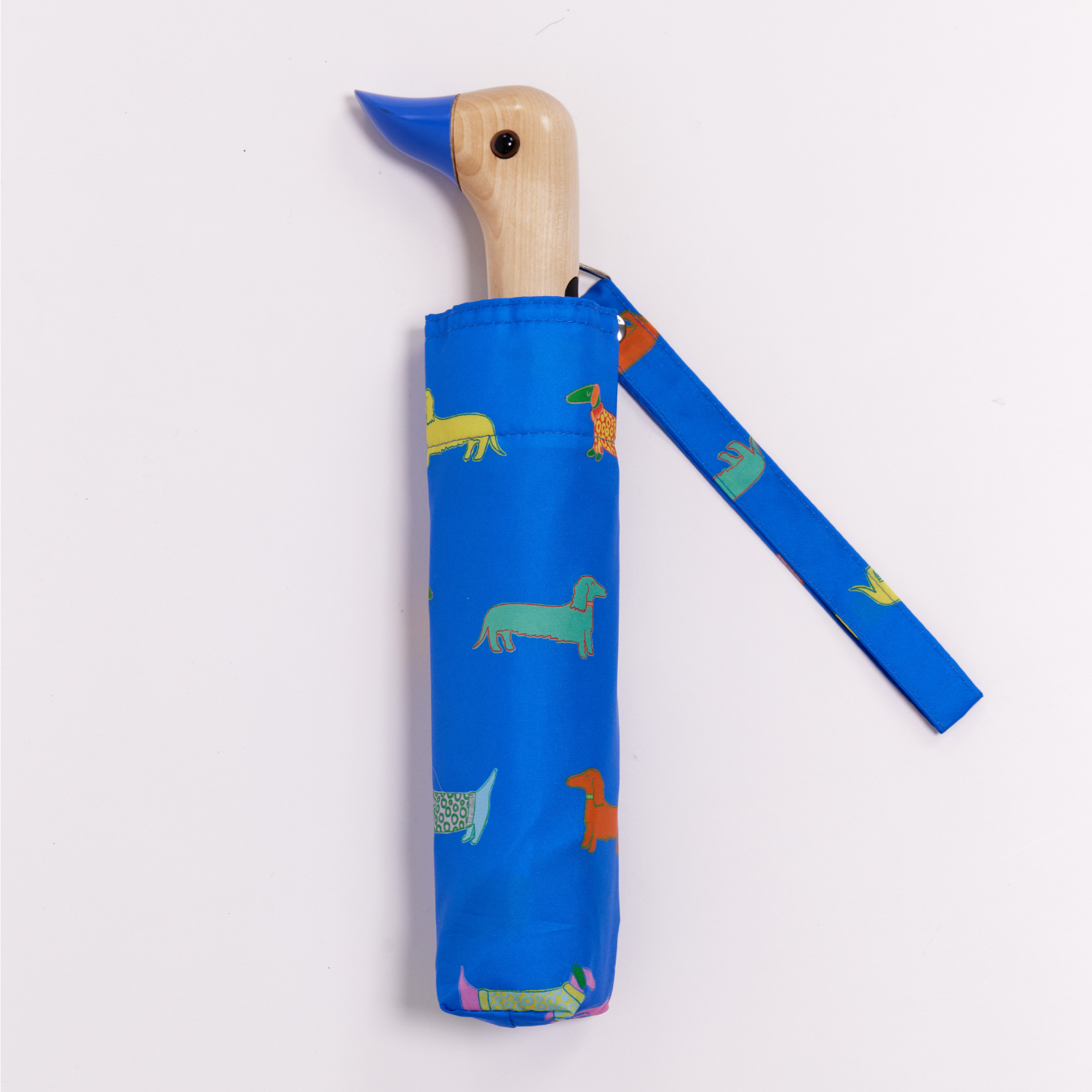 Dogs in Blue & Pink Duckhead Umbrella