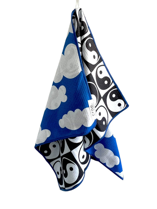 Day and Night Reversible Waffle Weave Hand Towel, 19 × 29″