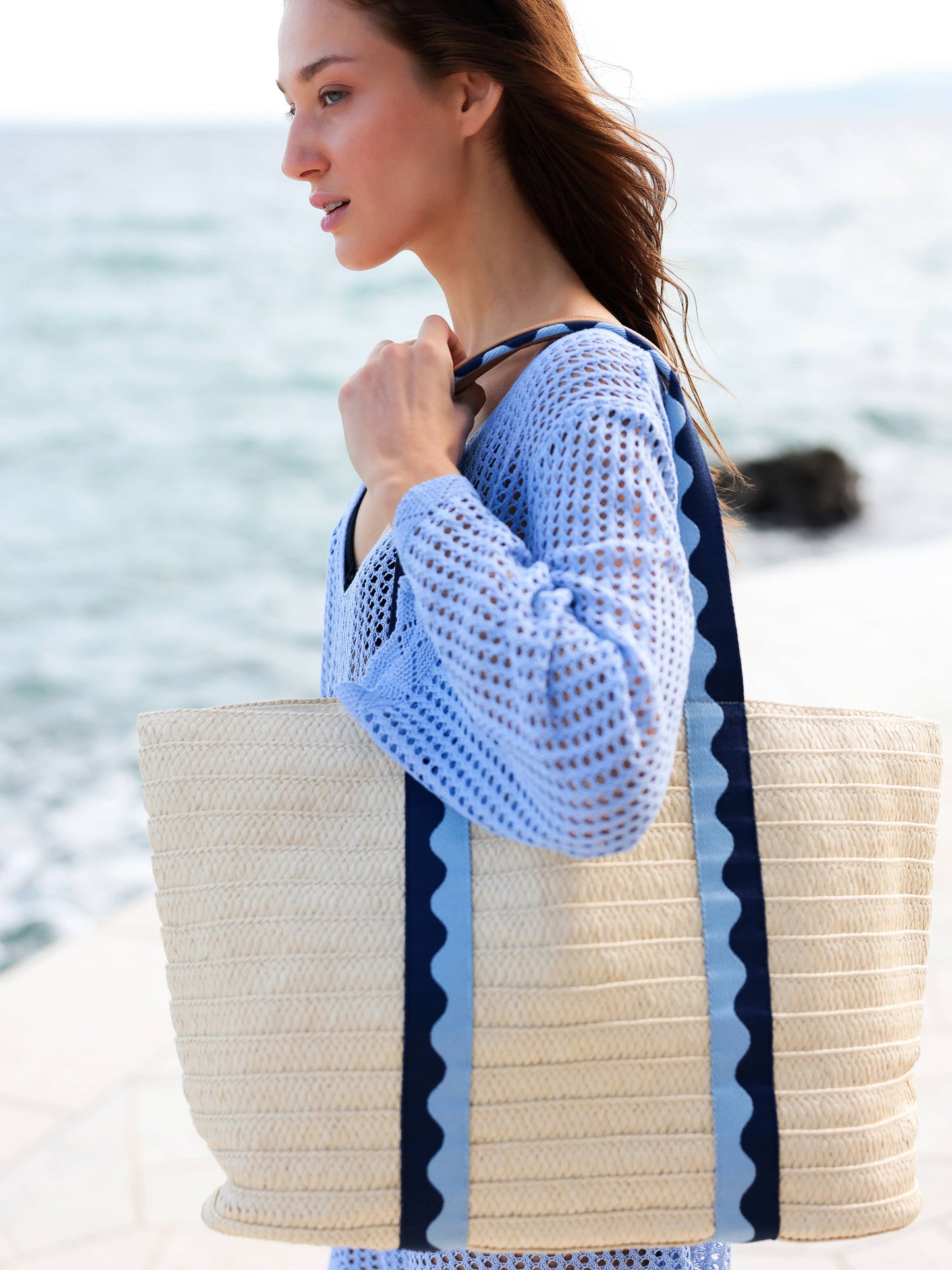 MARBELLA TOTE,BLUE